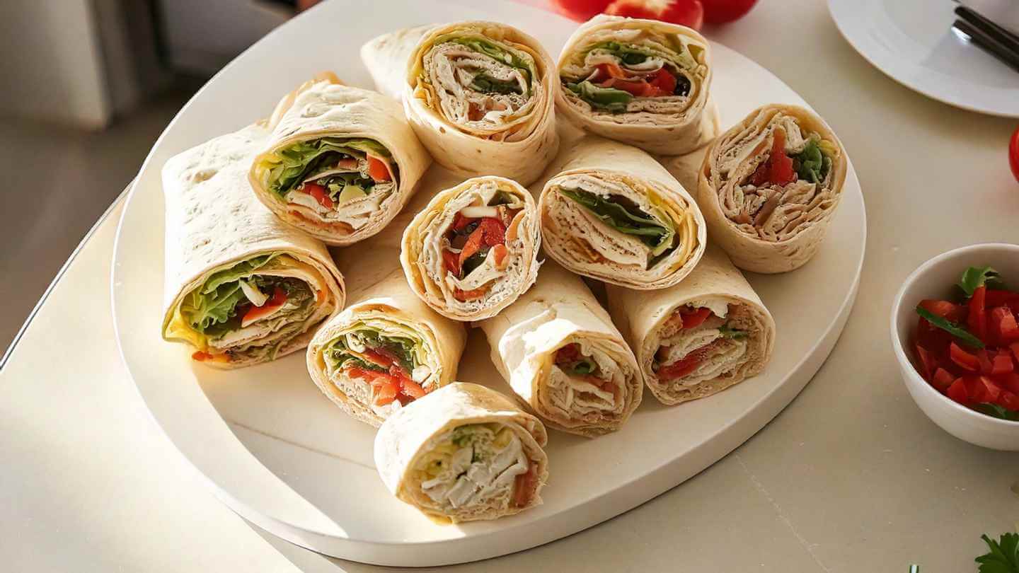 Rotolini di Formaggio e Affettato con piadina proteica Glua