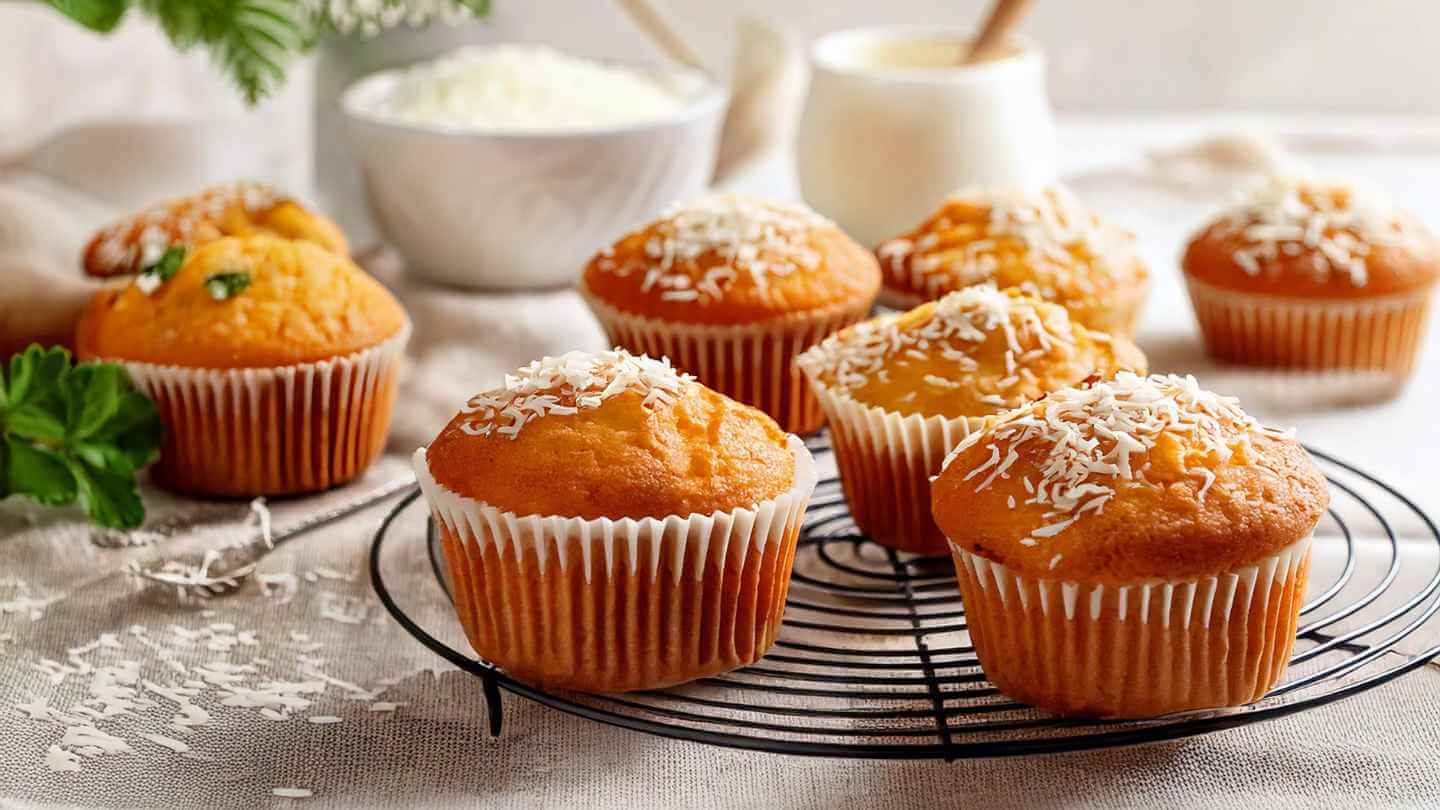 Muffin Proteici con Crema al Cocco