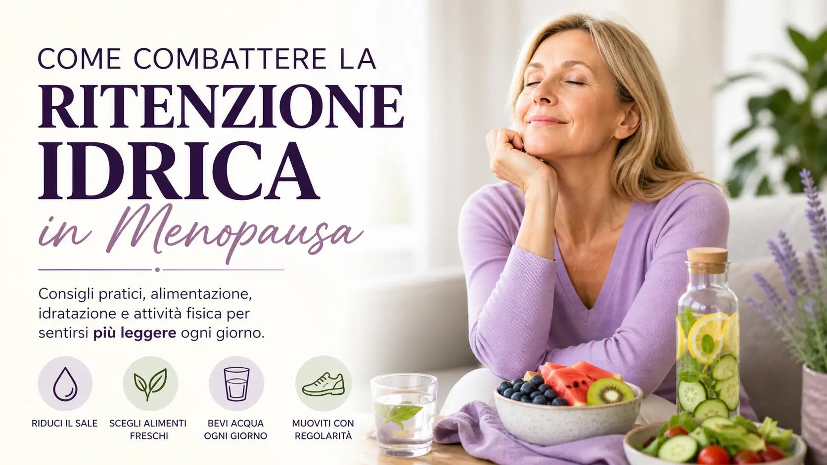 Come Combattere la Ritenzione Idrica in Menopausa