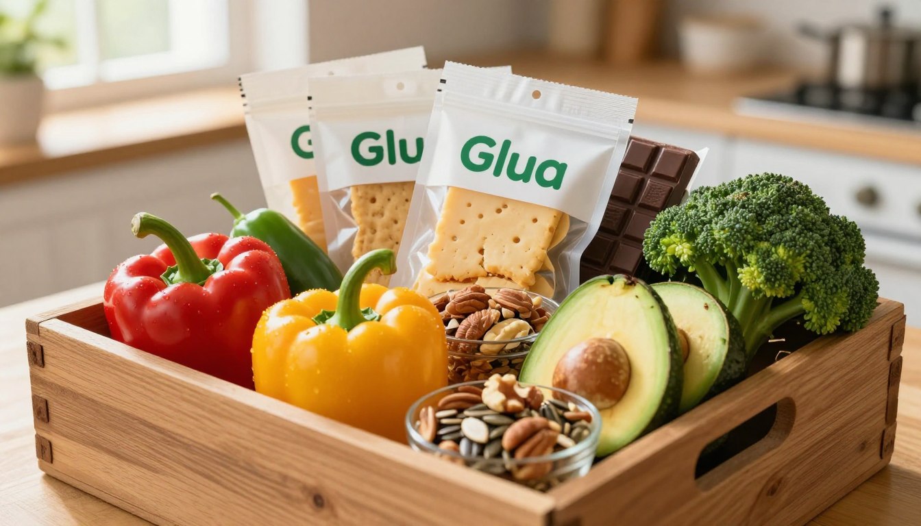 Alimenti keto in una box glua