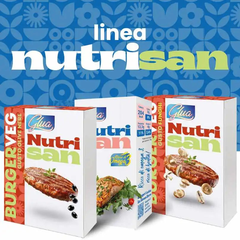 Prodotti Nutrisan - Alimenti salutari e nutrienti per il tuo benessere quotidiano.