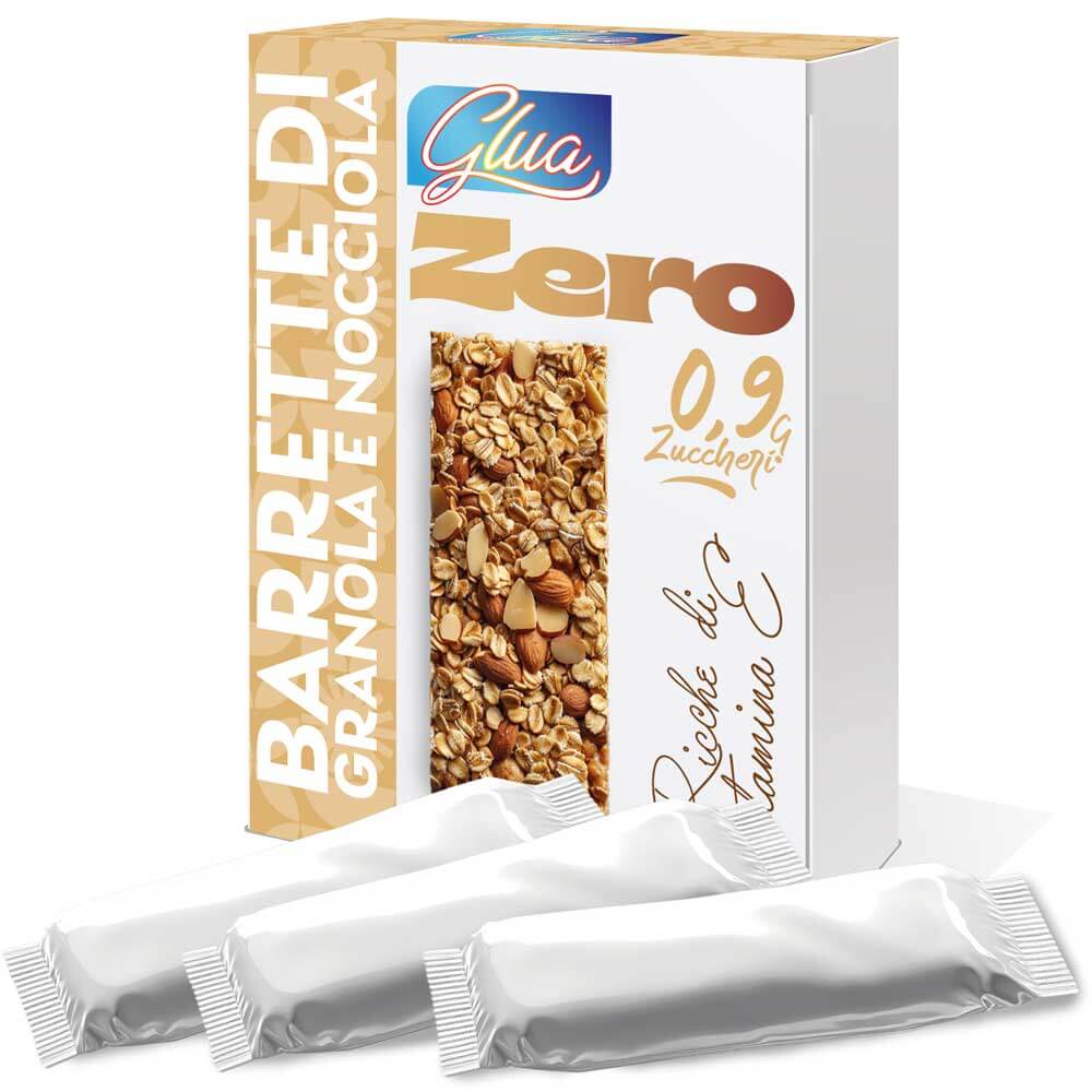 Barrette di granola e nocciole per dieta chetogenica glua