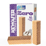Kewafer ai biscotti e crema con 40% di proteine, ideale per dieta chetogenica e alimenti keti.