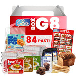 Box G8 Premium Spesa mensile Completa con 84 pasti keto, pronti da scaldare per una dieta chetogenica senza stress.