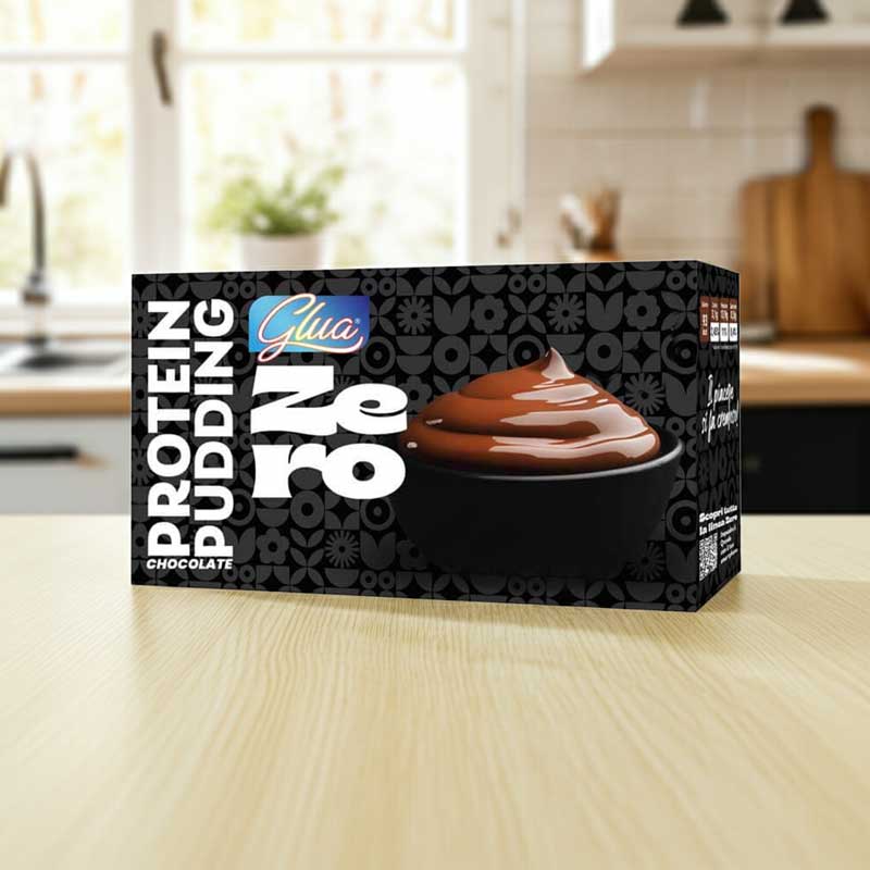 Pudin de proteína de chocolate