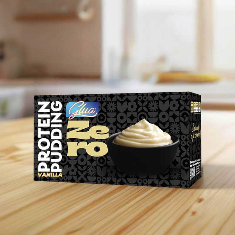 Pudin de proteína de vainilla