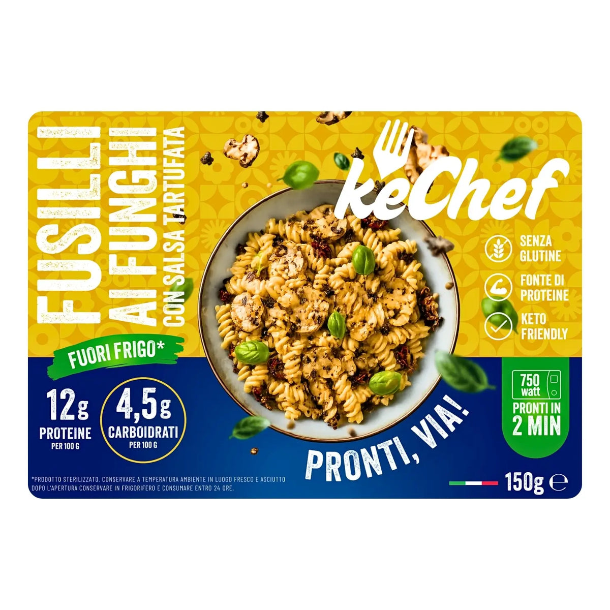 Fusilli keChef con champiñones y trufa Listos