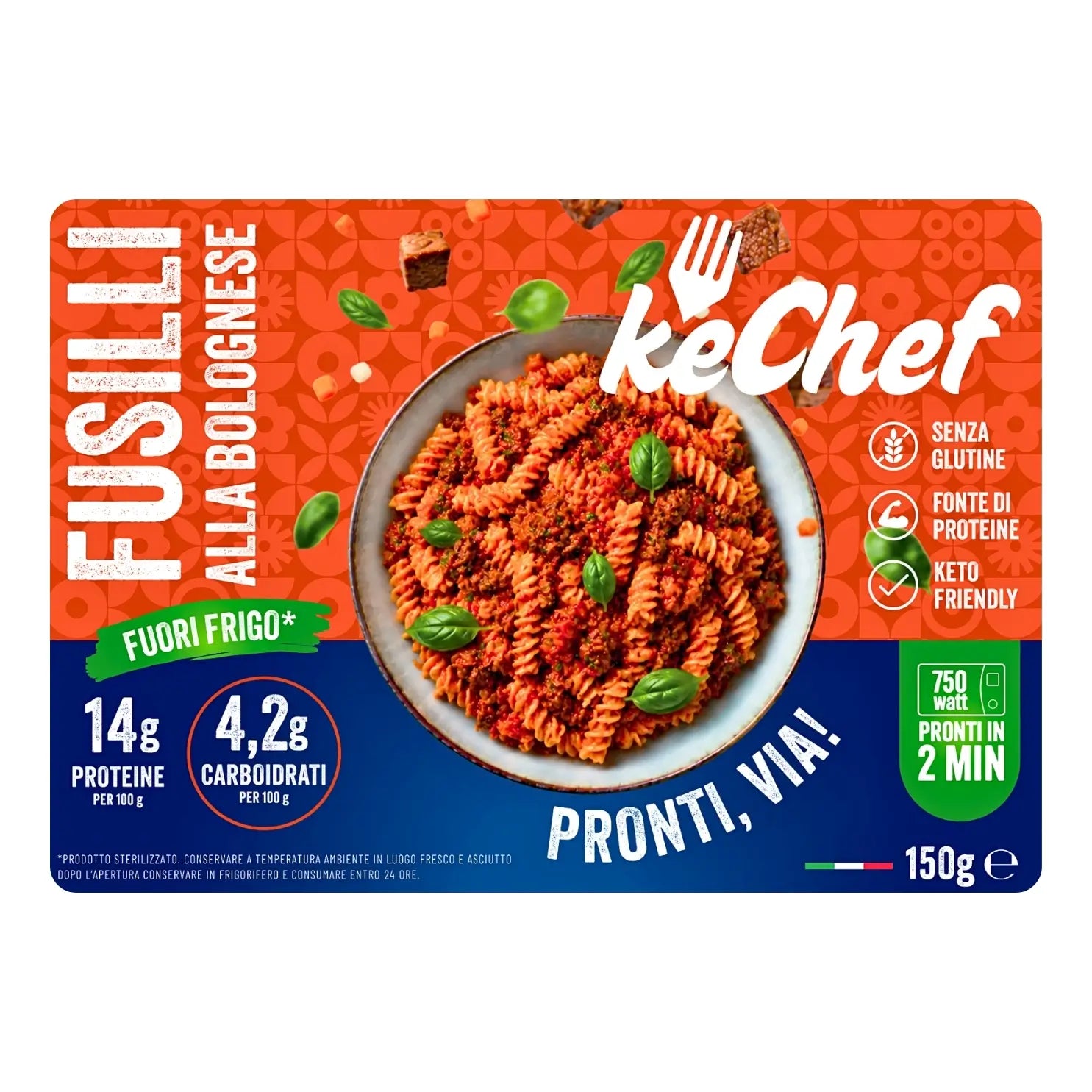 Fusilli keChef a la boloñesa Listos