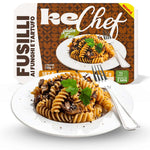 Fusilli keChef ai funghi e tartufo Pronti, piatto pronto in 2 minuti, adatto alla dieta chetogenica.