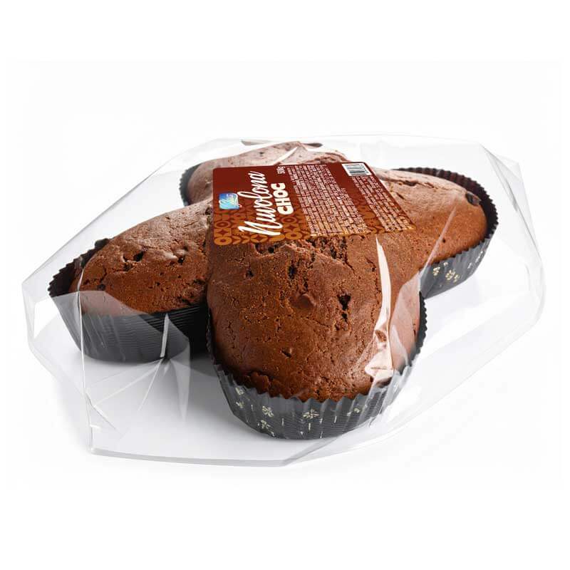 Nuvolona Choc Zero in confezione trasparente, dolci proteici adatti a dieta chetogenica e alimenti proteici.