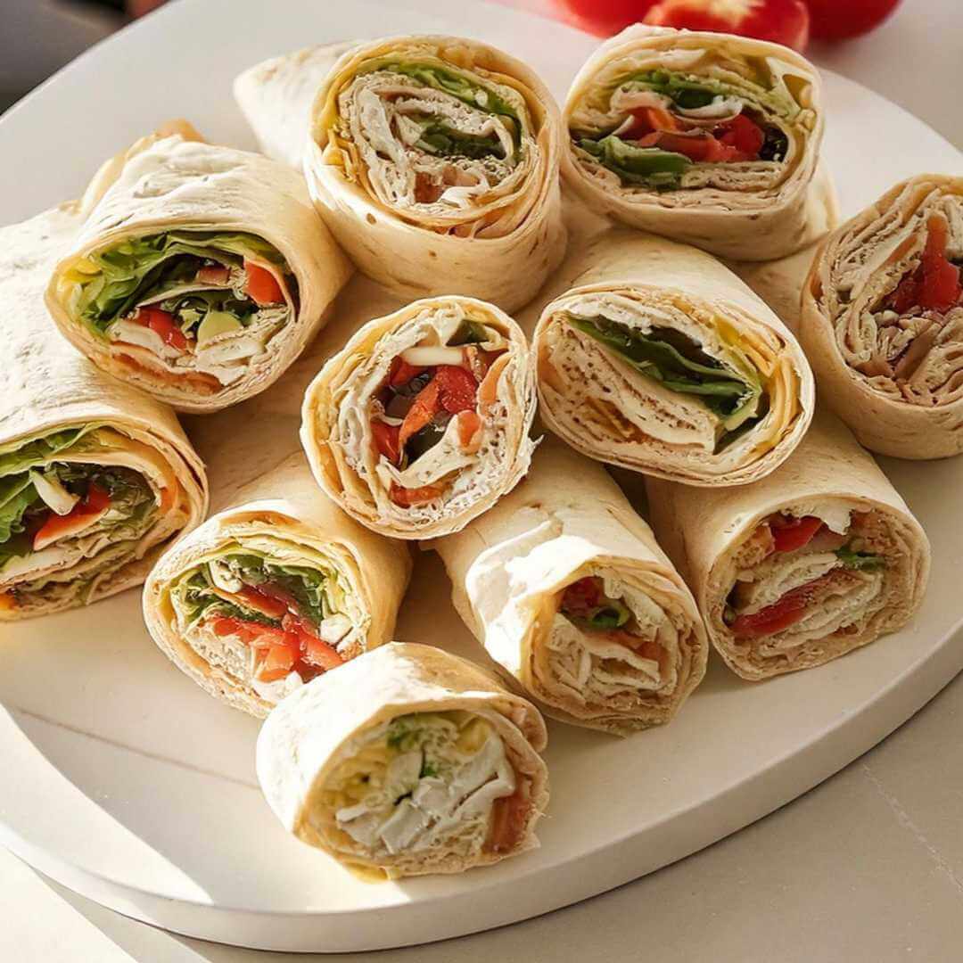 Piadina proteica con verdure fresche, ideale per dieta chetogenica e alimenti keto, perfetta per pranzi sani.