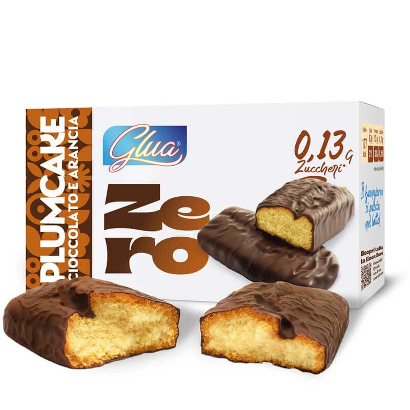 Plumcake keto ricoperto di cioccolato al gusto arancia senza zuccheri adatto alla dieta chetogenica