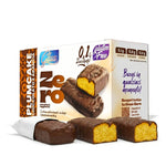 Plumcake Zero ricoperto di cioccolato al gusto arancia, ideale per dieta chetogenica e alimenti proteici.