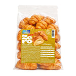 15 Cornetti Proteici Ripieni di Crema Nocciola Bianca Zero in confezione da 50g, ideale per dieta chetogenica.