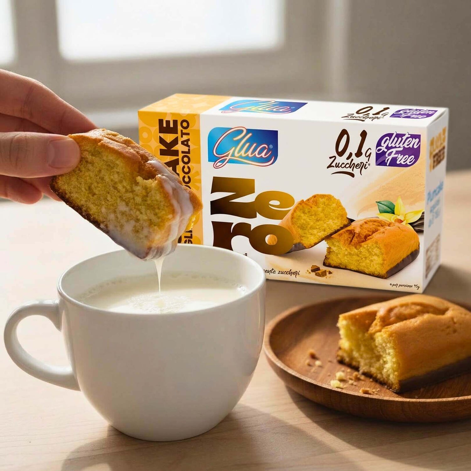 Plumcake con base de chocolate sabor vainilla