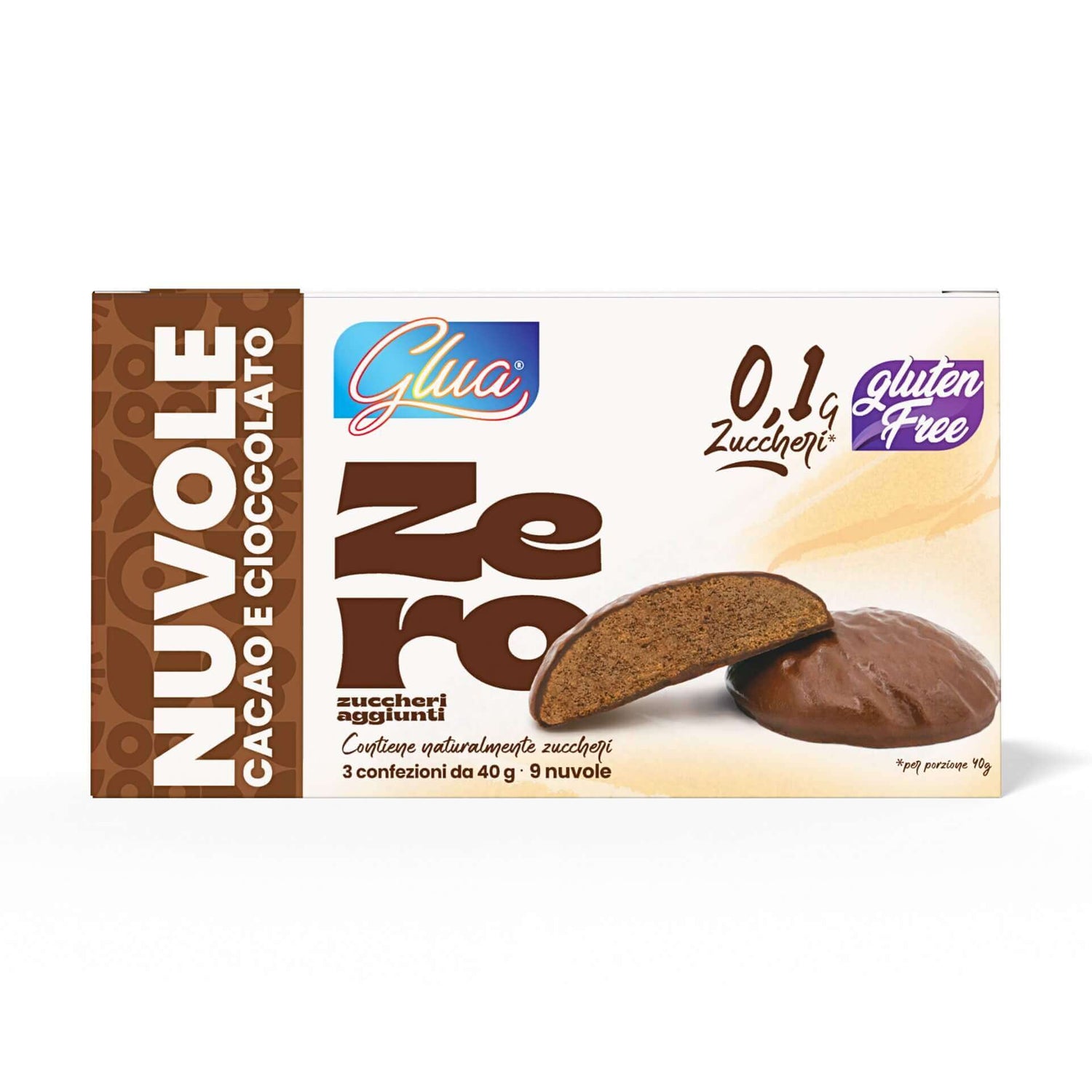 Galletas proteicas Nubes recubiertas de chocolate sabor cacao