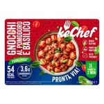 Gnocchi Keto al Pomodoro e Basilico keChef in confezione da 180g, piatto pronto, solo 6,5 g di carboidrati.