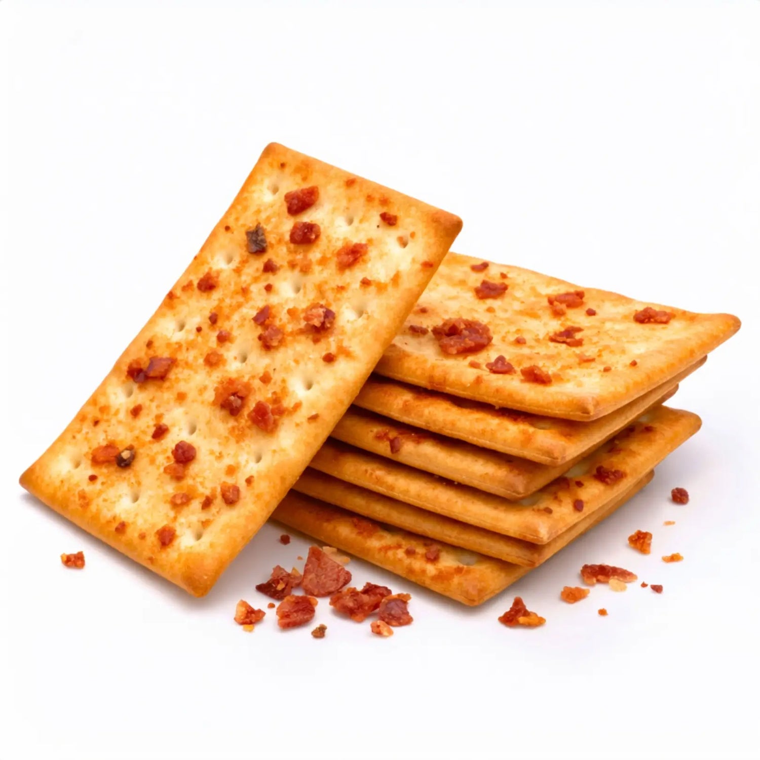 Kegràn Schiacciatine al bacon croccanti con pezzi di bacon, perfette per la dieta chetogenica.